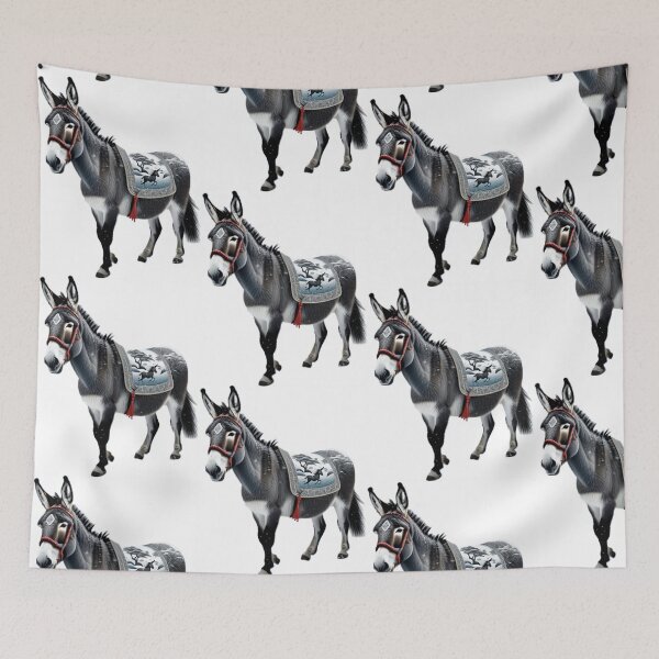 Item preview, Donkey with decorated saddle designed and sold by PhilDreams.