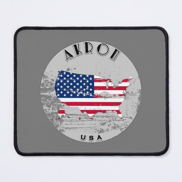 Item preview, Akron United States of America Flag Worn designed and sold by World Designs.