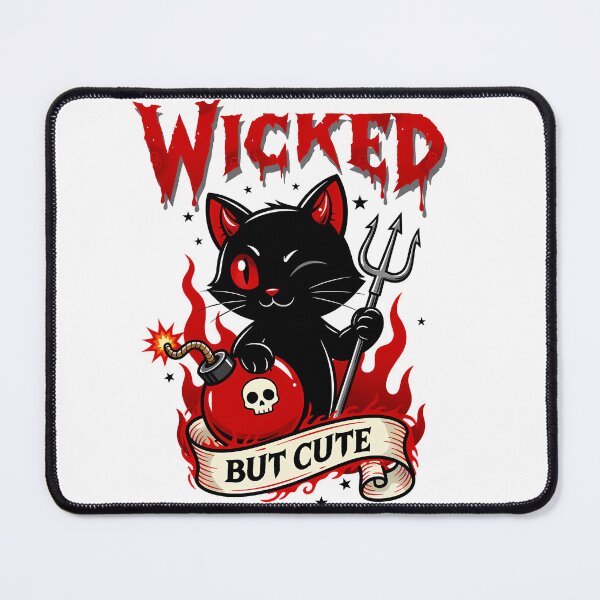 Item preview, Wicked but cute cat designed and sold by EdgeDrip.