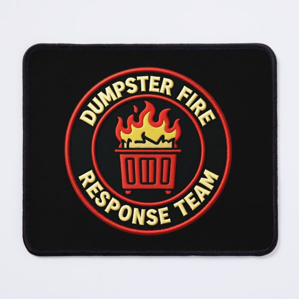 Item preview, Embroidery Dumpster Fire Response Team Certified Chaos Response Crew designed and sold by SkeletonsDanger.