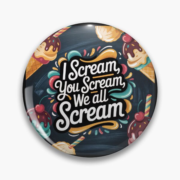 Item preview, Scream for Ice Cream – A Retro Pop Delight designed and sold by ForeverPrintsOK.