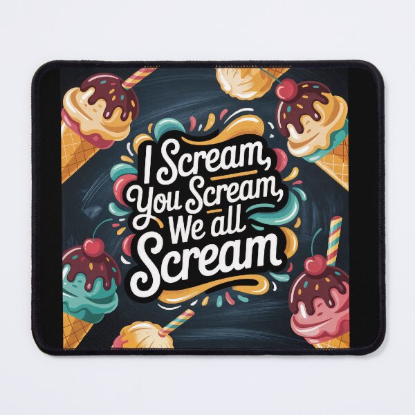 Item preview, Scream for Ice Cream – A Retro Pop Delight designed and sold by ForeverPrintsOK.