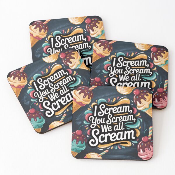 Item preview, Scream for Ice Cream – A Retro Pop Delight designed and sold by ForeverPrintsOK.