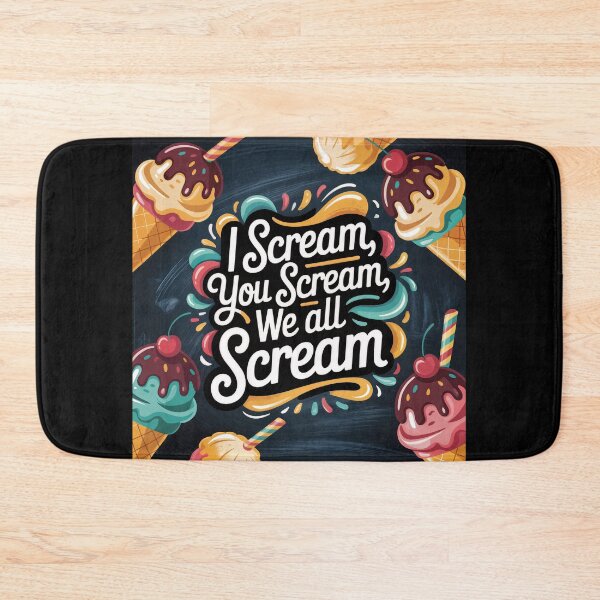Item preview, Scream for Ice Cream – A Retro Pop Delight designed and sold by ForeverPrintsOK.