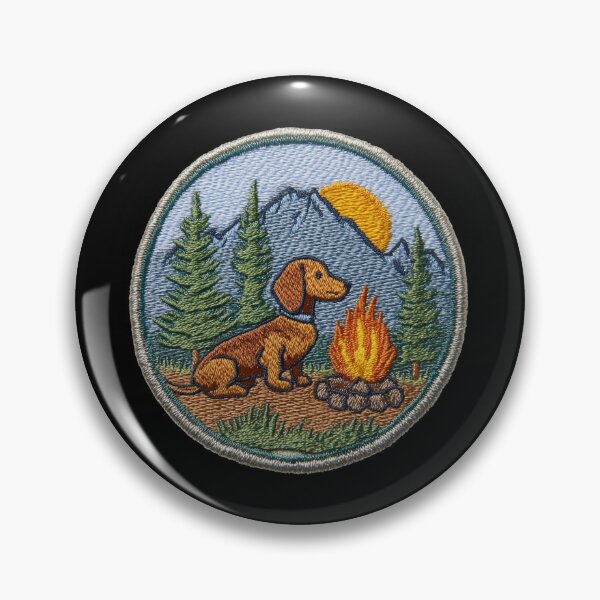 Item preview, Dachshund Patch Embroidery Fabric Stitched Patch designed and sold by HappyPatchClub.