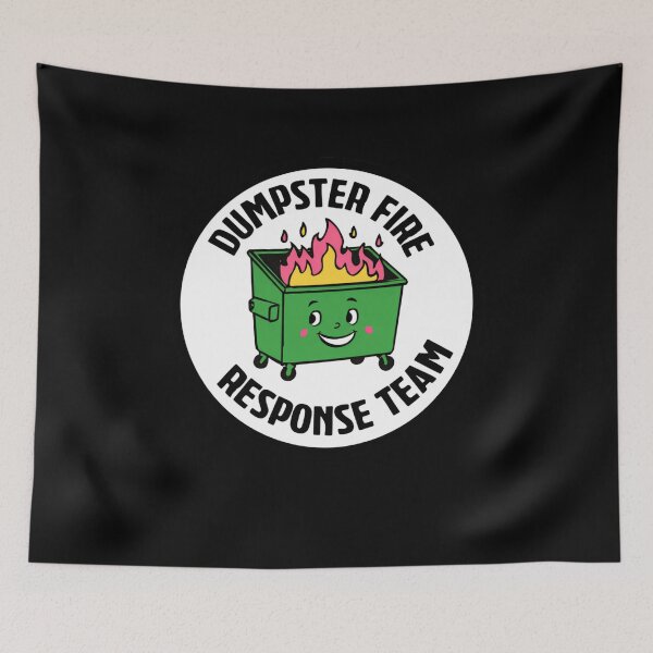 Item preview, Dumpster Fire Response Team Emergency Sarcasm Recovery Force designed and sold by SkeletonsDanger.