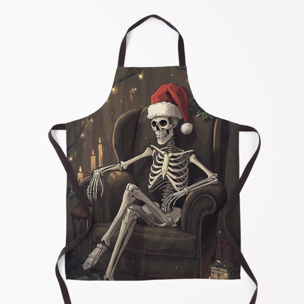 Item preview, Funny Gothic Christmas Skeleton – Dark Holiday Humor Art designed and sold by Mintiko2.
