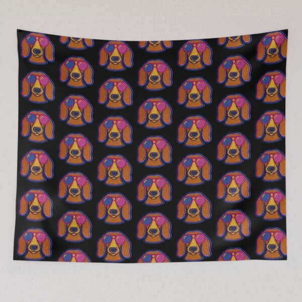 Item preview, Dachshund Patch Embroidery Fabric Stitched Patch designed and sold by HappyPatchClub.