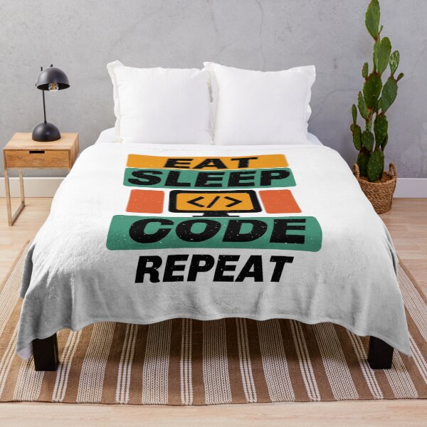 Item preview, Eat Sleep Code Repeat – Programmer Life Graphic Tee designed and sold by Koony House and Field.