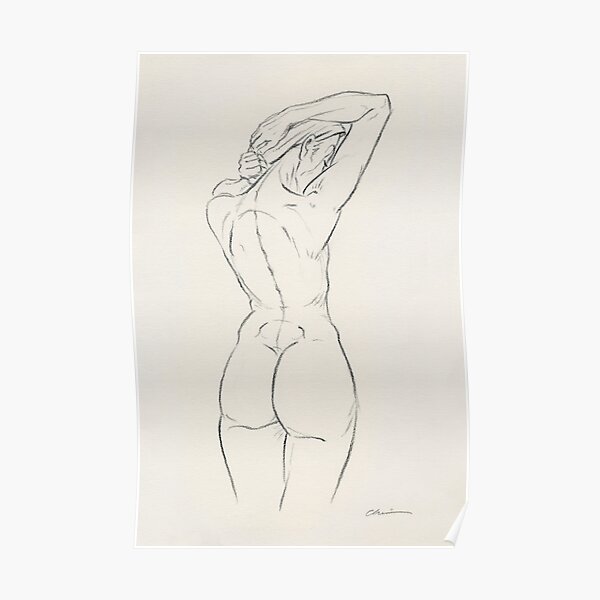 Girl Letting Down Hair Poster