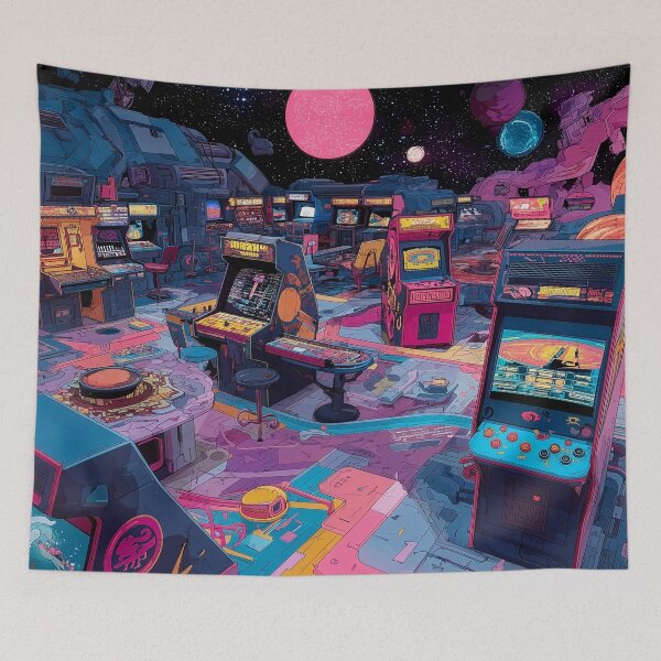 Item preview, Futuristic Retro Arcade in Outer Space designed and sold by Jirka Svetlik, Studio Illuvision.