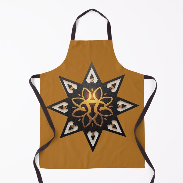 Item preview, ✨Sacred Mandala Star – Golden Harmony on Black designed and sold by ArtivaNest.
