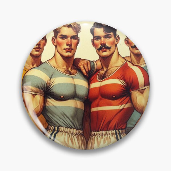 Artikelvorschau, 1920er Jahre Gay Sports Wear "Playing With the Boys" Gay Pride Grafikdesign entworfen und verkauft von ItsAKinkThing.