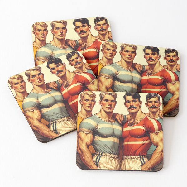 Item preview, 1920s Gay Sports Wear "Playing With the Boys" Gay Pride Graphic Design designed and sold by ItsAKinkThing.