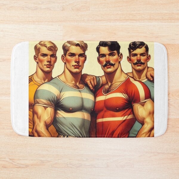 Item preview, 1920s Gay Sports Wear "Playing With the Boys" Gay Pride Graphic Design designed and sold by ItsAKinkThing.