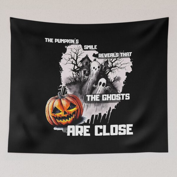 Item preview, Smiling Pumpkins and Ghosts and Cute Spooky Halloween Illustration designed and sold by stas0810.