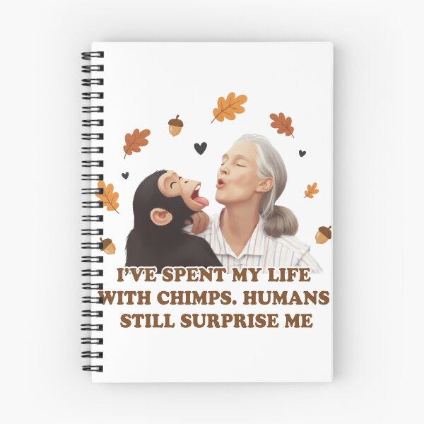 Item preview, Chimpanzee Jane Goodall designed and sold by yunamaliskova.