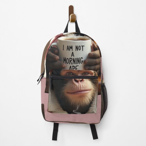 Item preview, A monkey drinking cuppacino in the morning designed and sold by Ivy Leisure!.