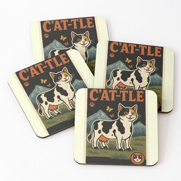 Item preview, Cat-Cow Illustration designed and sold by Zoologybestiary.
