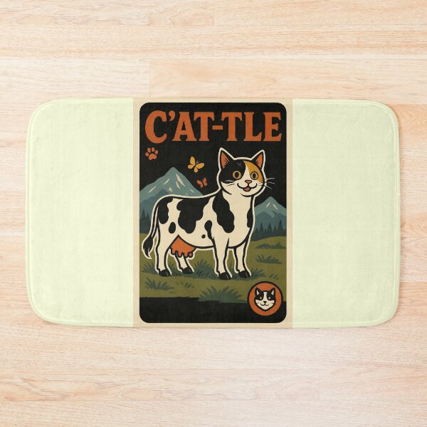 Item preview, Cat-Cow Illustration designed and sold by Zoologybestiary.
