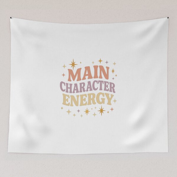 Item preview, Main Character Energy – Retro Feminine Typography Design designed and sold by FluffyCreative.