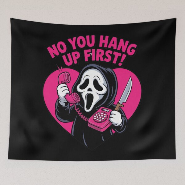 Item preview, No, You Hang Up First – Funny Ghostface Halloween designed and sold by martin max.