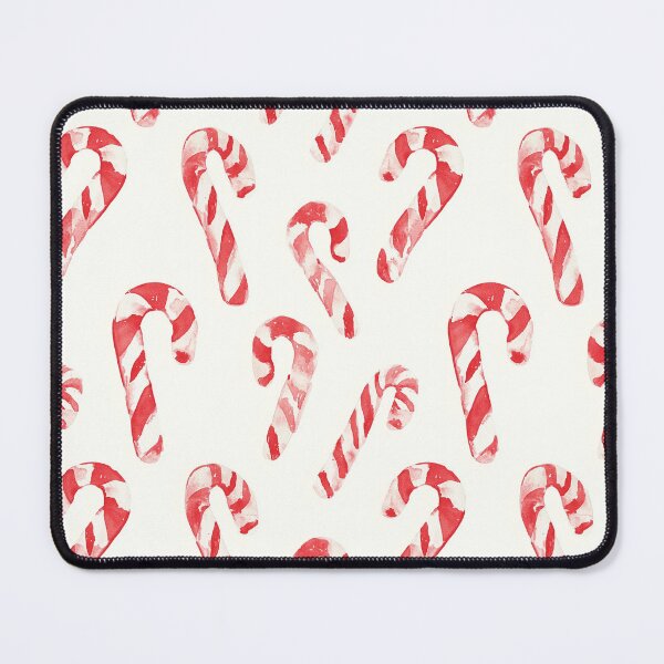 Item preview, Red White Candy Cane Peppermint Watercolor All Over designed and sold by Feeling Artsy.