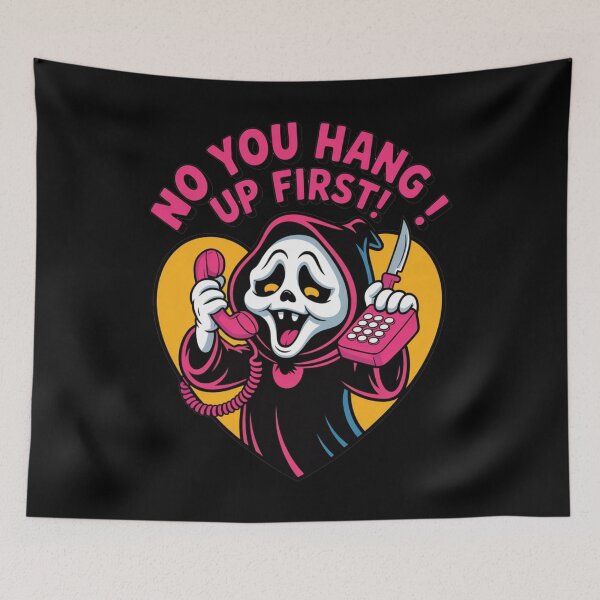 Item preview, No, You Hang Up First – Funny Ghostface Halloween designed and sold by martin max.