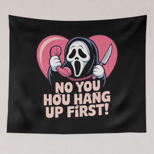 Item preview, No, You Hang Up First – Funny Ghostface Halloween designed and sold by martin max.