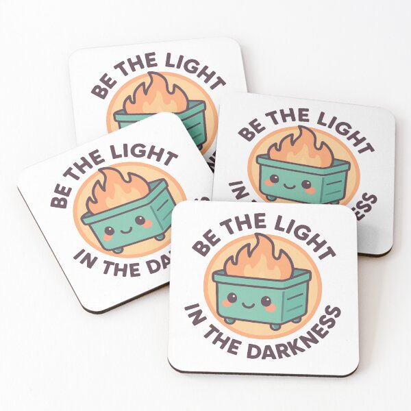 Item preview, Funny Dumpster Fire Response Team Be the Light in the Darkness motivational inspirational sayings designed and sold by SkeletonsDanger.