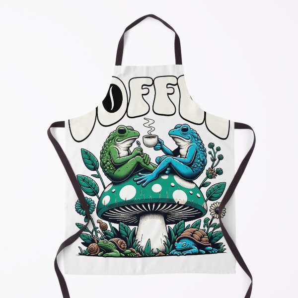 Item preview, Coffee Frog – Retro Mushroom Frog Art – Funny Boho Caffeine Lover Design designed and sold by Graphic Botique.