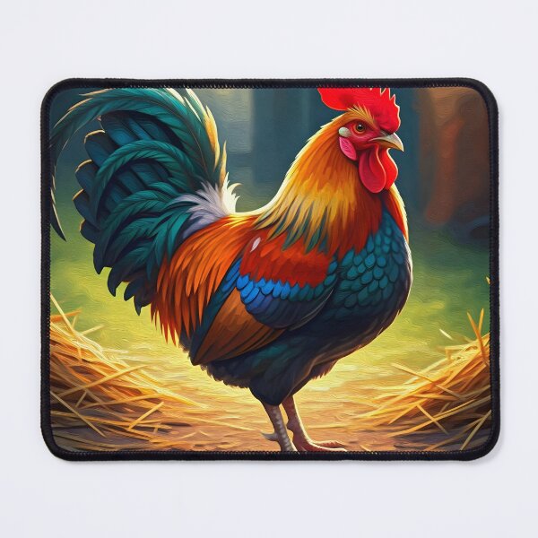 Item preview, Proud Rooster in the Country Yard designed and sold by PawPrintedArt.