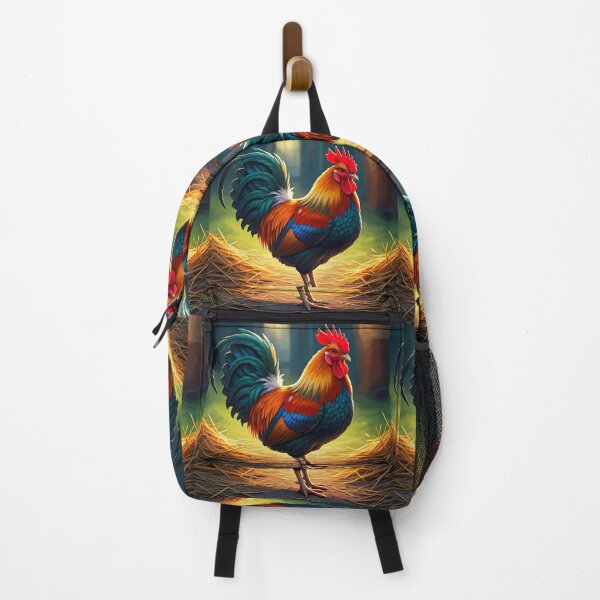 Item preview, Proud Rooster in the Country Yard designed and sold by PawPrintedArt.