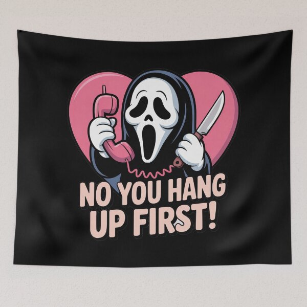 Item preview, No, You Hang Up First – Funny Ghostface Halloween designed and sold by martin max.