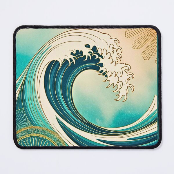 Item preview, Golden Ocean Wave Mandala designed and sold by VibrArtco.