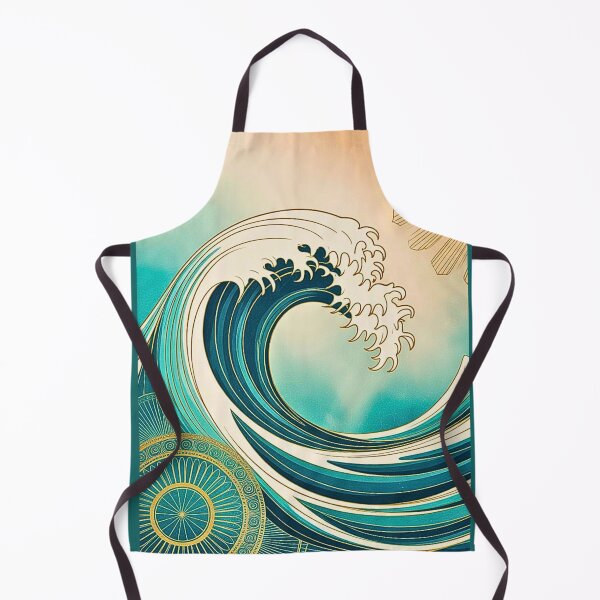 Item preview, Golden Ocean Wave Mandala designed and sold by VibrArtco.
