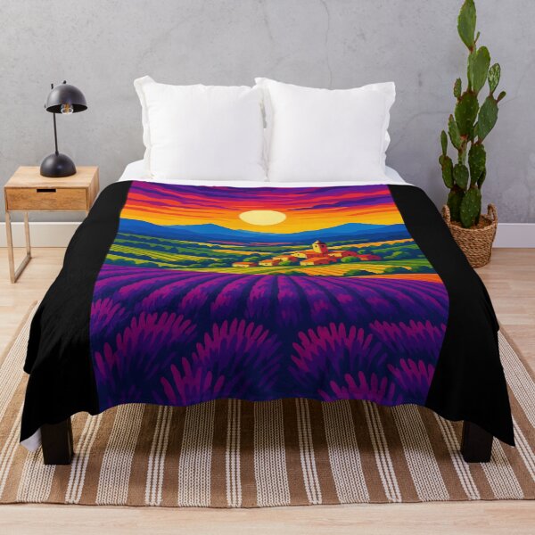 Item preview, Vibrant Provence Lavender Sunset designed and sold by Zoologybestiary.