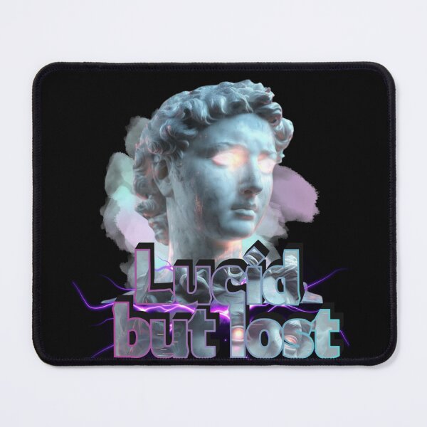 Item preview, Lucid but Lost – Dreamlike Minimalist Philosophy Quote T-Shirt designed and sold by Antik by Schulz.