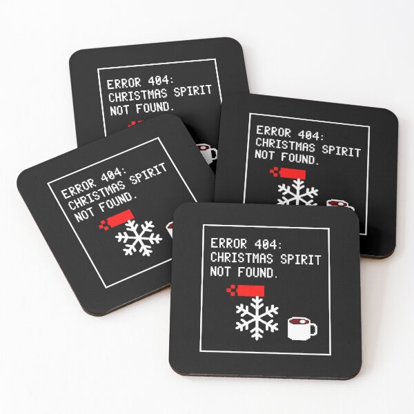 Item preview, Humorous Digital Christmas Error in Pixel Art designed and sold by SplashTastic.