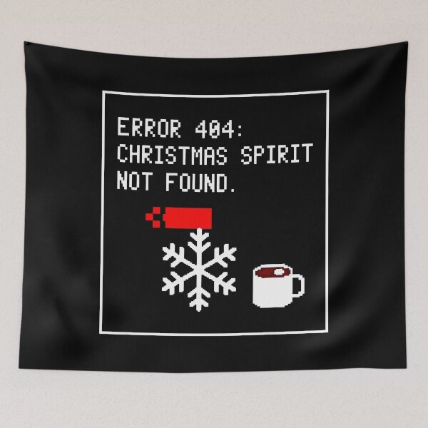 Item preview, Humorous Digital Christmas Error in Pixel Art designed and sold by SplashTastic.