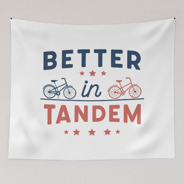 Item preview, Better in Tandem – Funny Cycling Quote Design for Couples & Bikers designed and sold by VividOrganica.