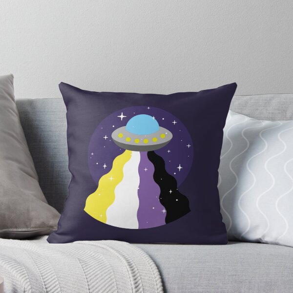 Item preview, Non-binary Flag UFO – Subtle LGBTQ+ Pride for Everyday Wear designed and sold by SafeSpace-co.