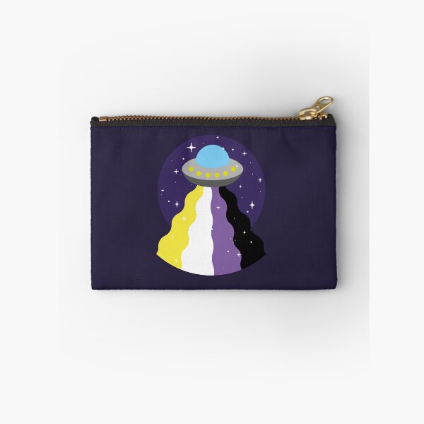 Item preview, Non-binary Flag UFO – Subtle LGBTQ+ Pride for Everyday Wear designed and sold by SafeSpace-co.