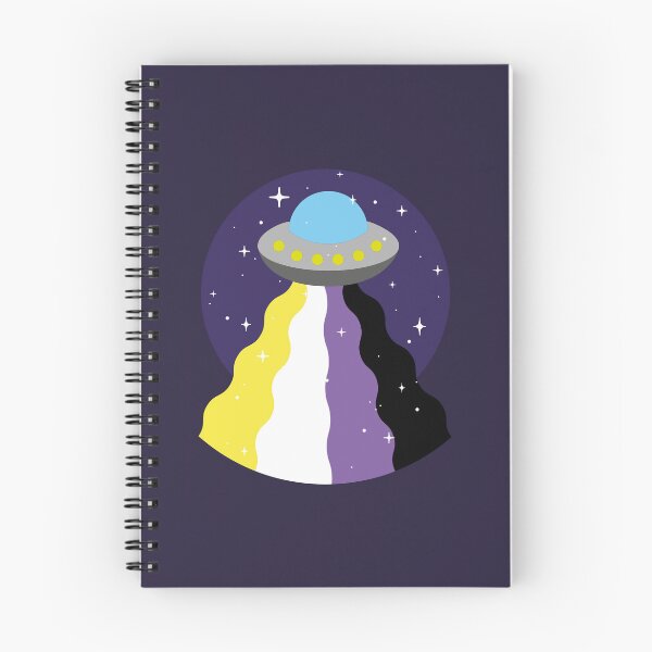 Item preview, Non-binary Flag UFO – Subtle LGBTQ+ Pride for Everyday Wear designed and sold by SafeSpace-co.