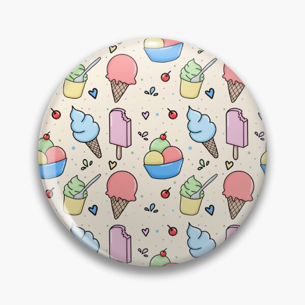 Item preview, Cute pastel colored ice cream seamless pattern design designed and sold by juoctaviniarts.