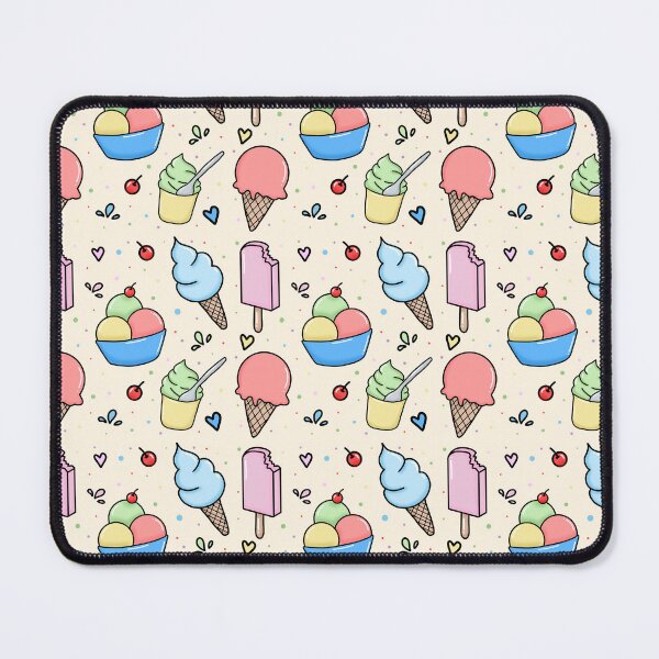 Item preview, Cute pastel colored ice cream seamless pattern design designed and sold by juoctaviniarts.
