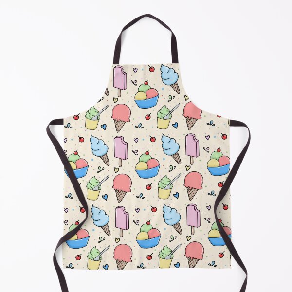 Item preview, Cute pastel colored ice cream seamless pattern design designed and sold by juoctaviniarts.