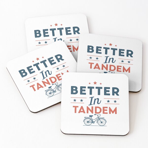 Item preview, Better in Tandem – Modern Minimalist Bike Typography Design designed and sold by VividOrganica.