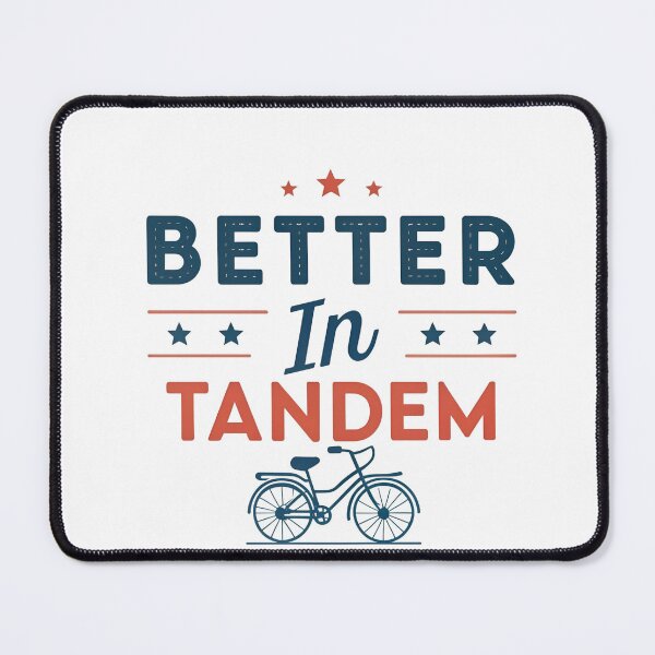 Item preview, Better in Tandem – Modern Minimalist Bike Typography Design designed and sold by VividOrganica.
