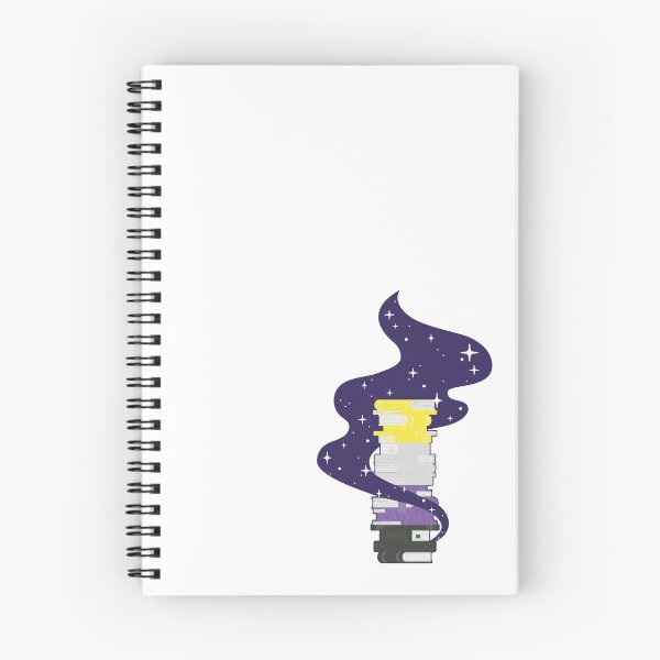 Item preview, Non-binary Flag Book Stack – Subtle LGBTQ+ Pride for Everyday Wear designed and sold by SafeSpace-co.